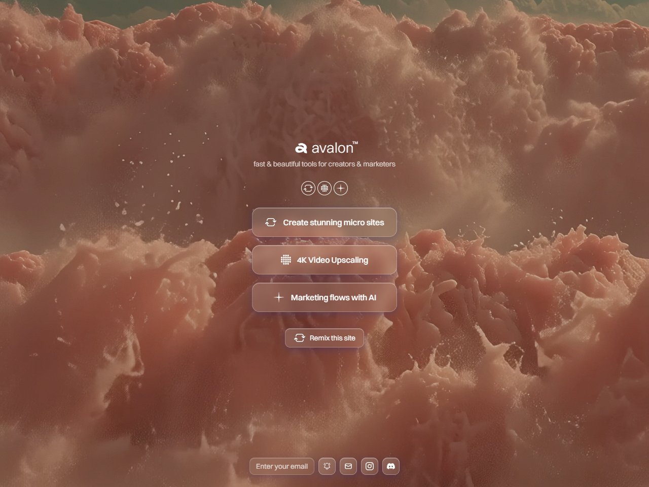 Screenshot of Avalon Platforms