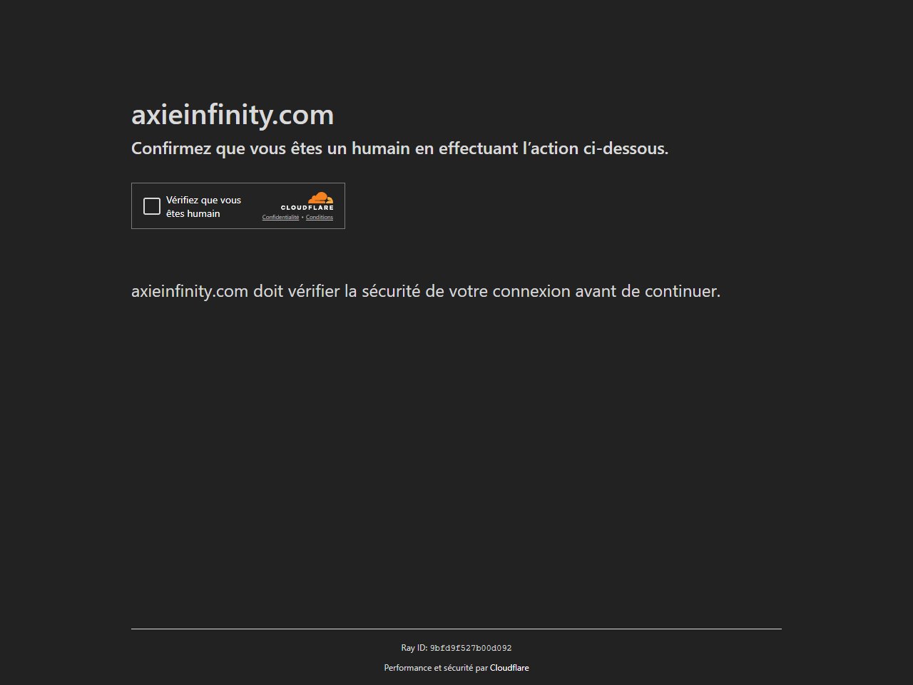 Screenshot of Axie Infinity