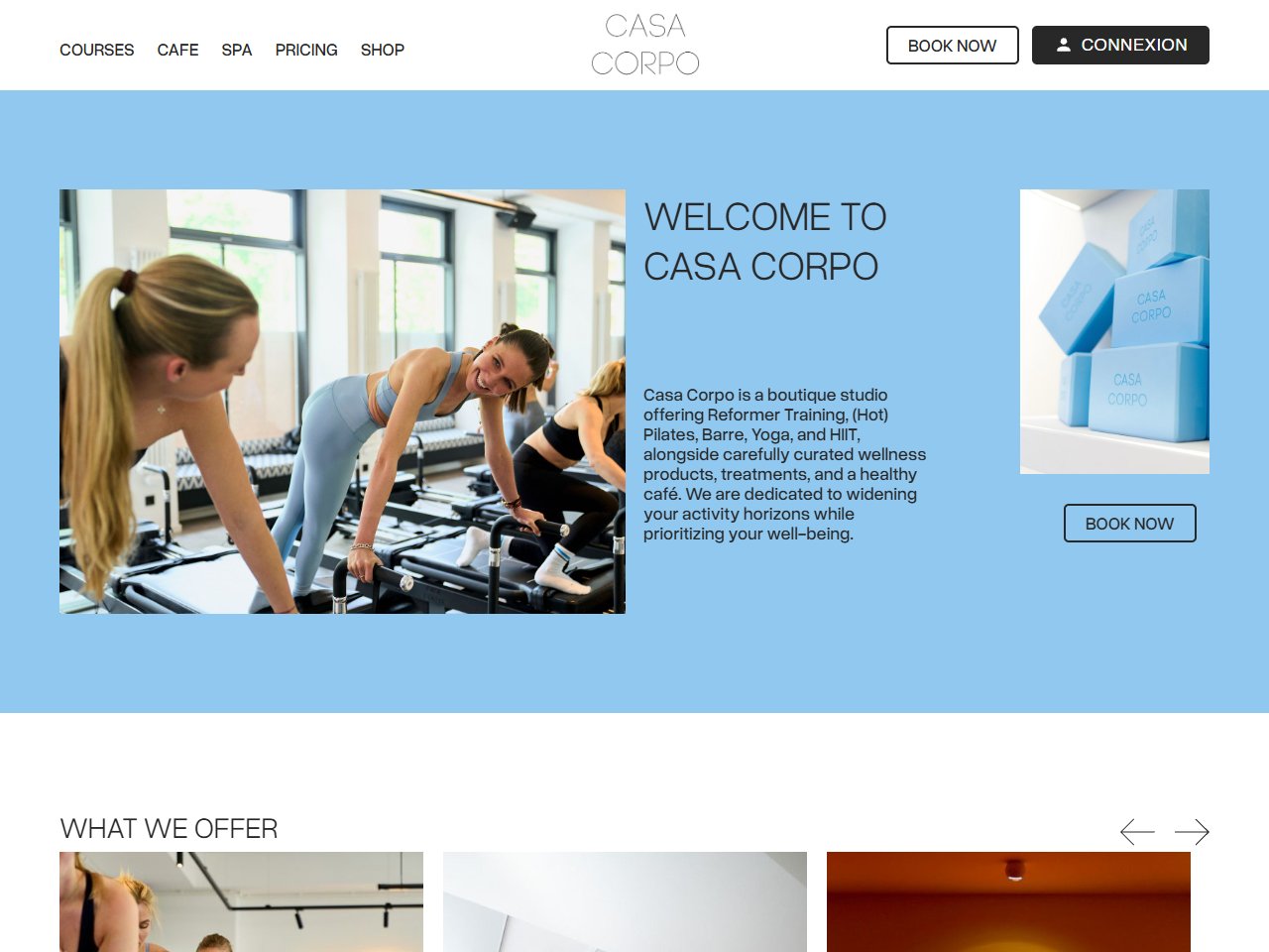 Screenshot of Casa Corpo