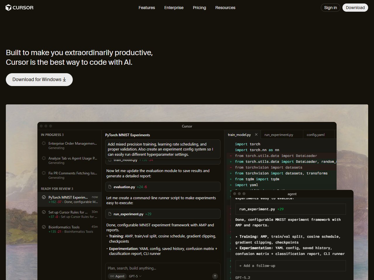 Screenshot of Cursor