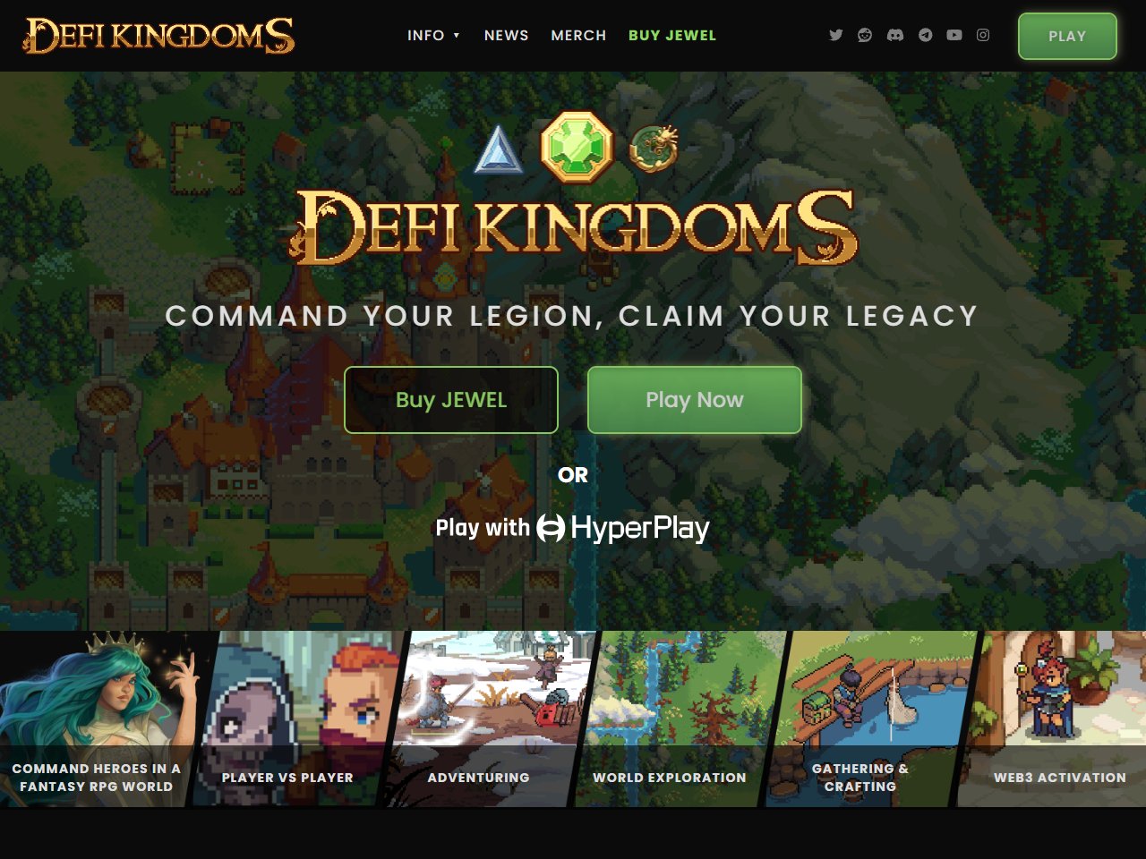 Screenshot of DeFi Kingdoms