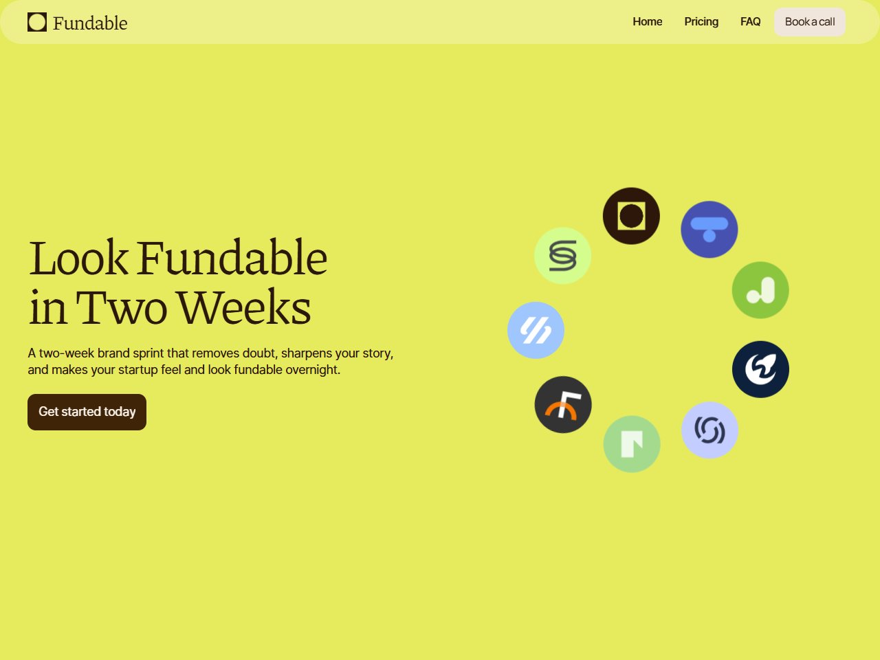 Screenshot of Fundable