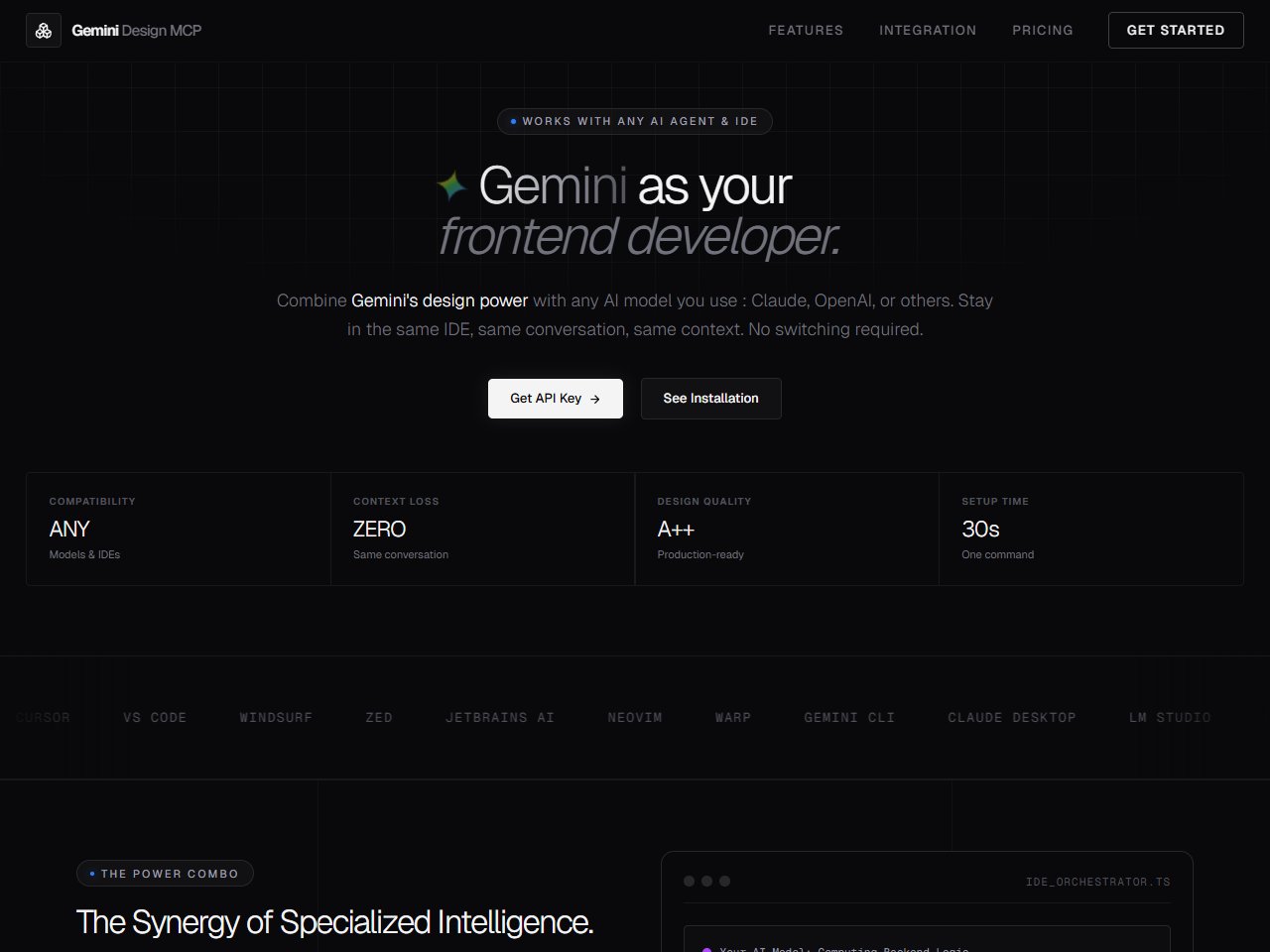 Screenshot of Gemini MCP