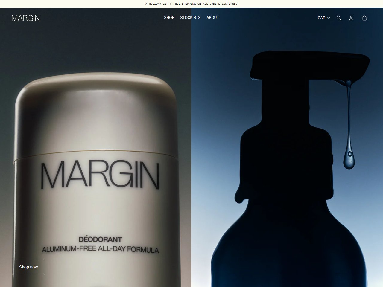 Screenshot of Margin